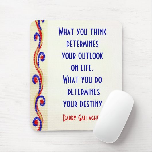 あなたの態度のやる気を起こさせるな引用文のマウスパッド マウスパッド (マウス)