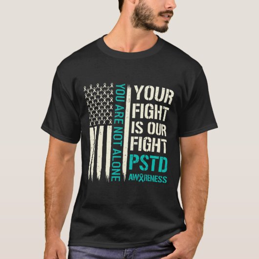 あなたの戦いは私たちの戦い – Ptsd認識度 Tシャツ (正面)