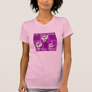 あなたの手があなたの声のピンクのワイシャツがあるようにして下さい Tシャツ