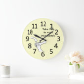 あなたの手の柱時計を洗浄するのに時間をかけて下さい ラージ壁時計 (ホーム)