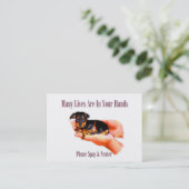 あなたの手の(及び中性卵巣摘出して下さい)名刺 名刺 (スタンド正面)