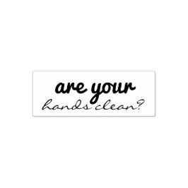 あなたの手は清潔な手のスタンパーである セルフインキングスタンプ