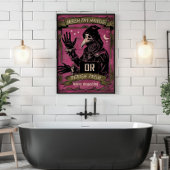 あなたの手を洗うペスト医師のバスルームおもしろいス ポスター