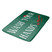 あなたの手を洗う汚い動物大きなホリデーマット バスマット (アングル)