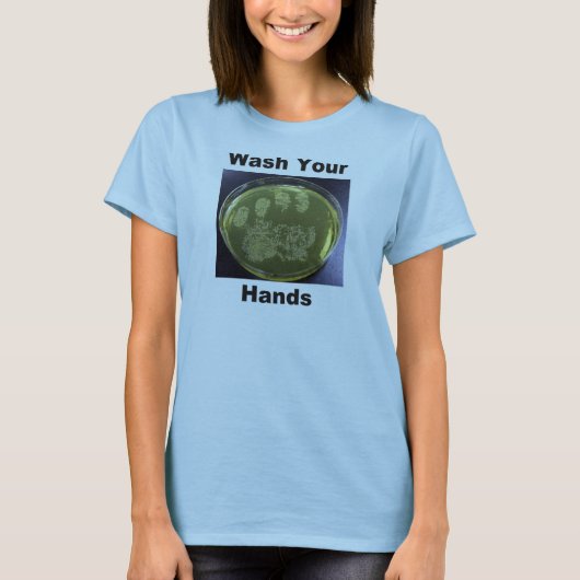 あなたの手を洗浄して下さい Tシャツ (正面)