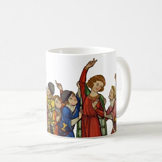 あなたの手をII上げて下さい コーヒーマグカップ (正面右)