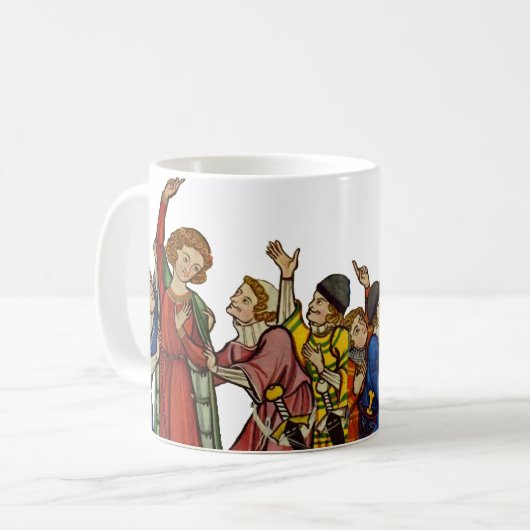 あなたの手をII上げて下さい コーヒーマグカップ (正面左)