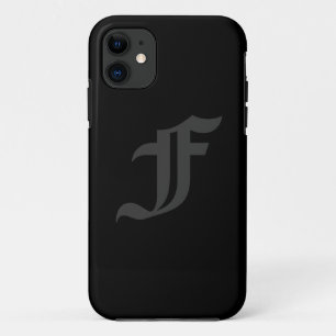 あなたの手紙の男らしい灰色および黒いデザイン iPhone 11 ケース