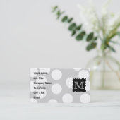 あなたの手紙、モノグラム。 黒いSplat.の点 名刺 (スタンド正面)