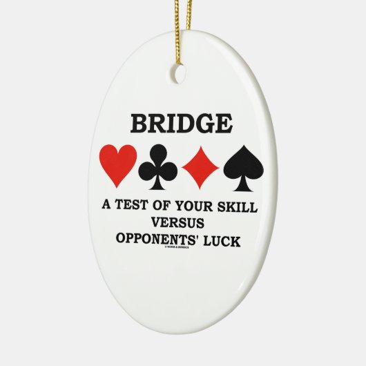 あなたの技術のテストを対反対者の運繋いで下さい セラミックオーナメント (左)
