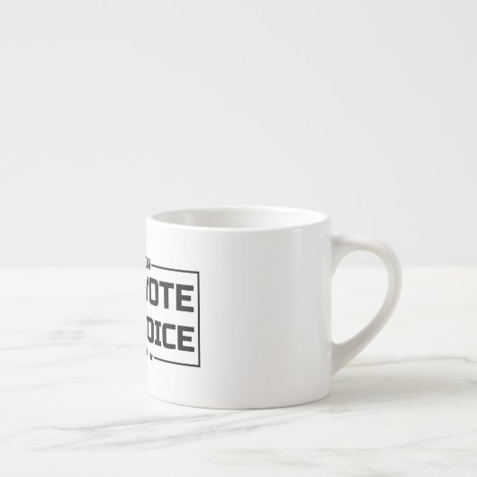 あなたの投票あなたの声ブラックフォント エスプレッソカップ (右)