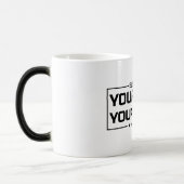 あなたの投票あなたの声ブラックフォント モーフィングマグカップ (左)