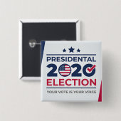 あなたの投票はあなたの声である 缶バッジ (正面&裏面)