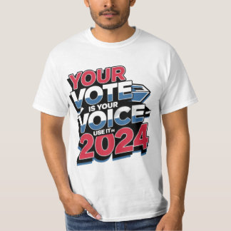 あなたの投票はあなたの声である – 2024愛国心でそれを使用 Tシャツ
