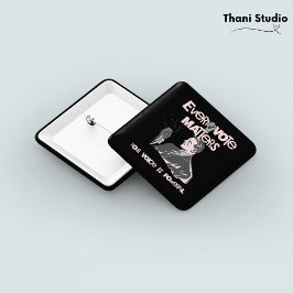 あなたの投票は選挙の政治ピンク印刷に問題 缶バッジ