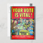 あなたの投票は重大です! ポストカード (正面/裏面)