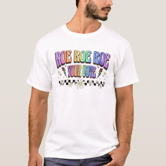あなたの投票レトロプロチョイスフェミニスト絞り染め Tシャツ