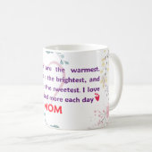 あなたの抱き毛は最も暖かく、あなたのスマイルは縁である コーヒーマグカップ (正面右)