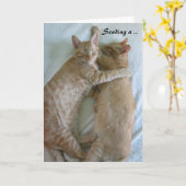 あなたの抱擁考えること挨拶状 カード (黄色い花)