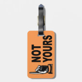 あなたの指を指すことを用いるおもしろいなデザイン ラゲッジタグ (裏面縦)