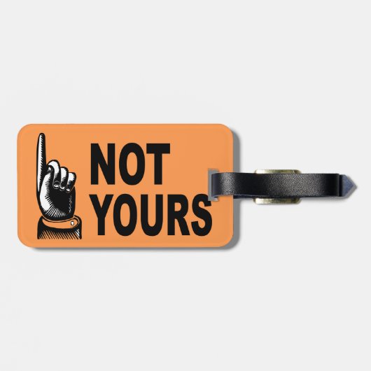 あなたの指を指すことを用いるおもしろいなデザイン ラゲッジタグ (裏面横)