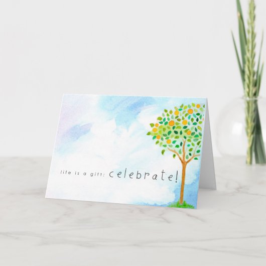 あなたの採用のお祝い カード (正面)