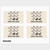 あなたの提灯を知る 長方形シール (シート)