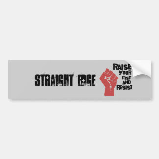 あなたの握りこぶしを上げ、抵抗して下さい バンパーステッカー