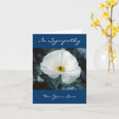 あなたの損失の挨拶状のための悔やみや弔慰 カード (黄色い花)