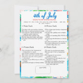 あなたの携帯には何が入っている? 7月4日 ゲーム プールカード 招待状 (正面)