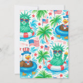 あなたの携帯には何が入っている? 7月4日 ゲーム プールカード 招待状 (裏面)