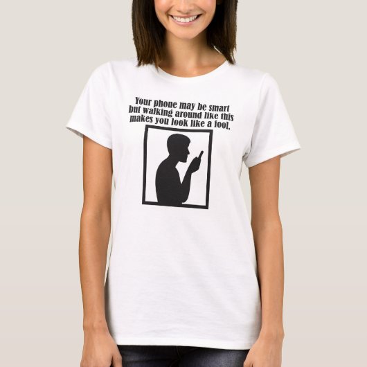 あなたの携帯はスマートかも Tシャツ (正面)
