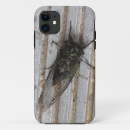 あなたの携帯ケースにとまってるセミの虫 iPhone 11 ケース