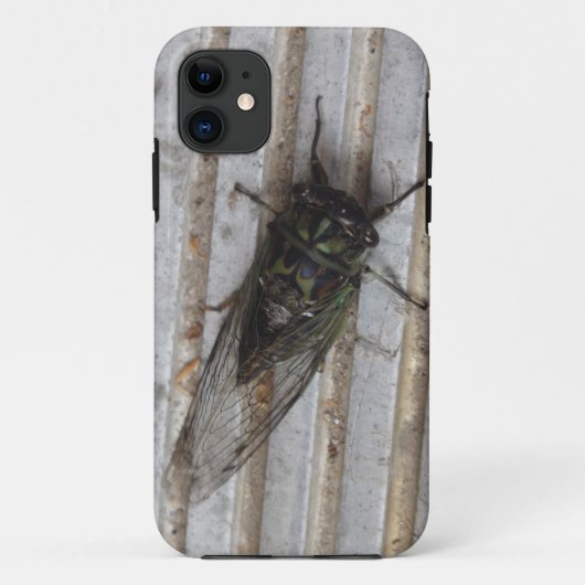 あなたの携帯ケースにとまってるセミの虫 Case-Mate iPhoneケース (裏面)