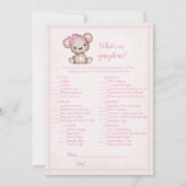 あなたの携帯電話のホイットキュート茶色のクマのゲームカード 招待状 (正面)