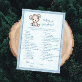 あなたの携帯電話のホイットキュート茶色のクマのゲームカード 招待状