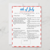 あなたの携帯電話の中には何が入っていますか？ 7月4日ゲーム　レッドカード 招待状 (正面)