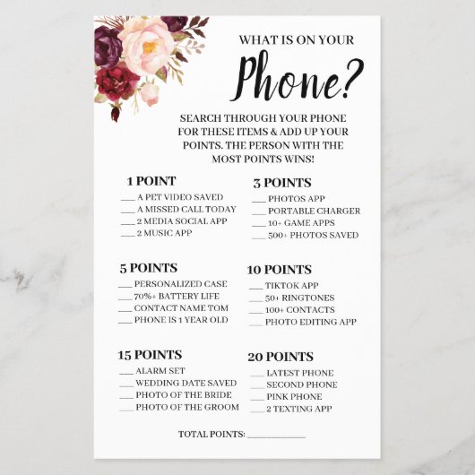 あなたの携帯電話の火星のシャワーゲームカードのフライは何ですか チラシ (正面)