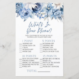 あなたの携帯電話の赤ちゃんシャワーフローラの塵の青いゲーム