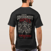 あなたの政府はあなたを嫌っている Tシャツ (裏面)