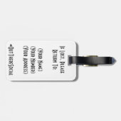 あなたの故郷と分割して下さい! カスタムな荷物のラベル ラゲッジタグ (裏面横)