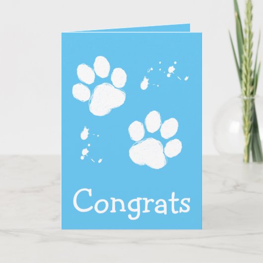 あなたの救助犬のお祝い カード (正面)