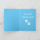あなたの救助犬のお祝い カード (内部)