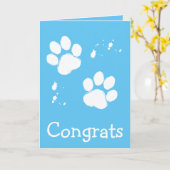 あなたの救助犬のお祝い カード (黄色い花)