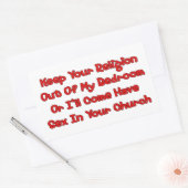 あなたの教会で交配 長方形シール (封筒)