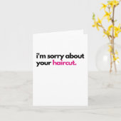 あなたの散髪について申し訳なく思う Sympathy Card カード (黄色い花)