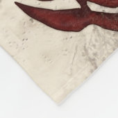 あなたの数および名前の汚れた野球毛布 フリースブランケット (角)