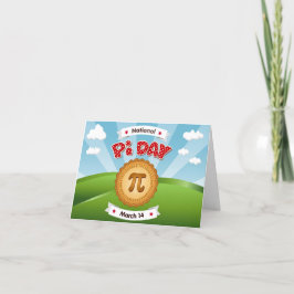 あなたの数学の友達をPi Dayに招待状する シーズンカード