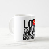 あなたの敵を愛して下さい コーヒーマグカップ (正面左)