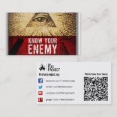 あなたの敵カードを知って下さい コーリングカード (正面/裏面)